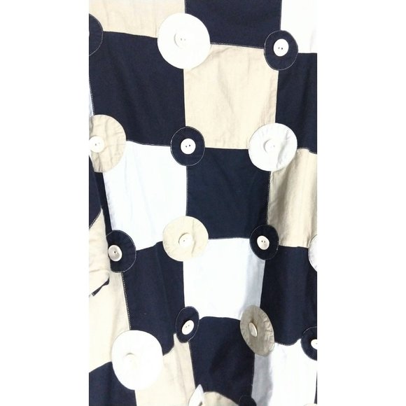 Vintage Yak Magik oversized checkered patchwork button cotton jacket - Picture 3 of 6